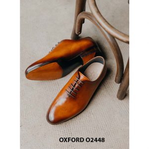 Giày da nam trơn thiết kế công sở Oxford O2448 002