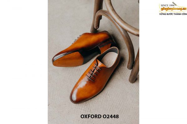 Giày da nam trơn thiết kế công sở Oxford O2448 002