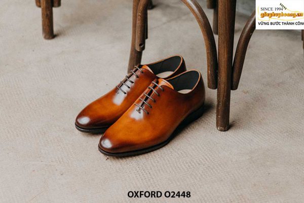 Giày da nam trơn thiết kế công sở Oxford O2448 001