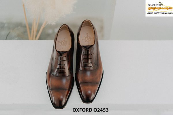 Giày da nam thủ công chính hãng Oxford O2453 001
