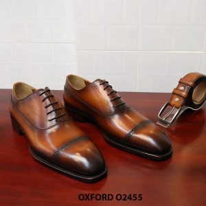 Giày tây nam buộc dây đẹp sang trọng Oxford O2455 001
