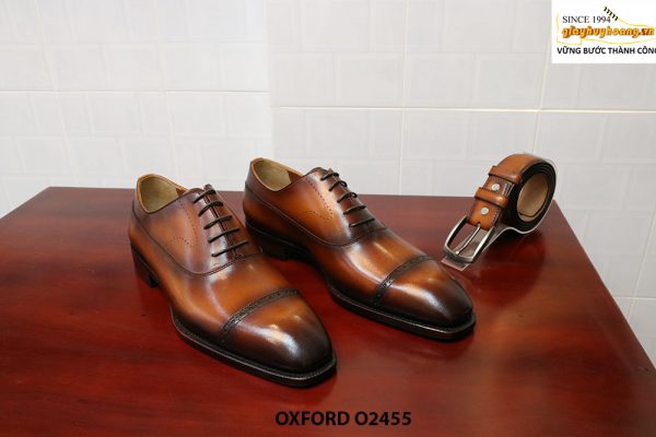 Giày tây nam buộc dây đẹp sang trọng Oxford O2455 001