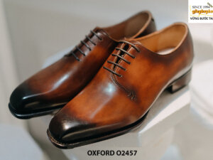 Giày tây nam chính hãng đế khâu chỉ Oxford O2457 004