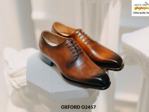 Giày tây nam chính hãng đế khâu chỉ Oxford O2457 001
