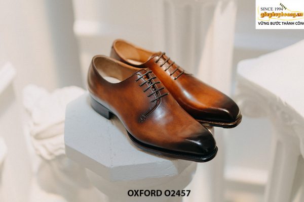 Giày tây nam chính hãng đế khâu chỉ Oxford O2457 001