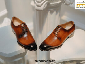 Giày tây nam chính hãng đế khâu chỉ Oxford O2457 003
