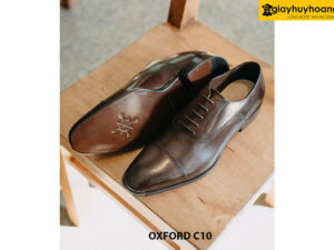 Giày da nam công sở cao cấp đế da bò Oxford O2474 003