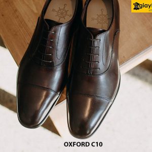 Giày da nam công sở cao cấp đế da bò Oxford O2474 002