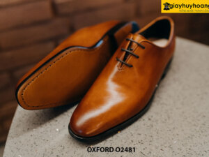 Giày da nam kiểu trơn có 3 lỗ xỏ dây Oxford O2481 003