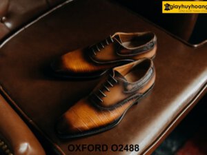 Giày da nam thời trang cá tính Oxford O2488 001