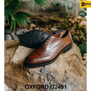 Giày tây nam công sở đế da cao cấp Oxford O2491 004