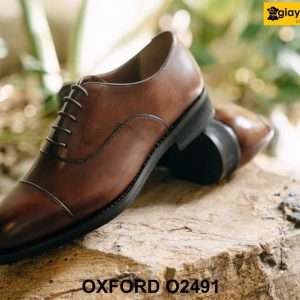 Giày tây nam công sở đế da cao cấp Oxford O2491 003