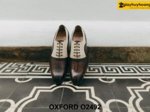 Giày tây nam hàng hiệu đóng thủ công Oxford O2492 004