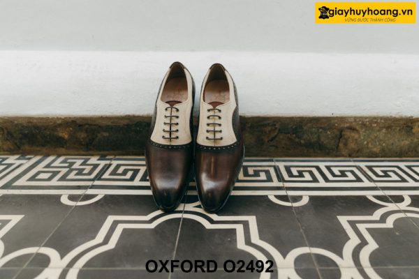 Giày tây nam hàng hiệu đóng thủ công Oxford O2492 004