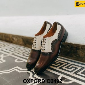 Giày tây nam hàng hiệu đóng thủ công Oxford O2492 003