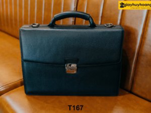 Túi xách da bò công sở có chốt T167 001
