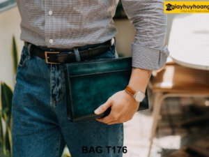Túi ví cầm tay nhuộm màu thủ công T176 001