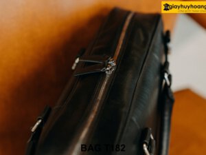 Túi xách công sở doanh nhân da bò màu đen T182 003