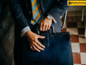 Túi xách doanh nhân đi công tác xanh biển phong thủy T183 003