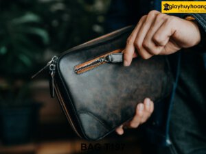 Ví cầm tay da bò cao cấp đựng tiền tiện lợi T197 006
