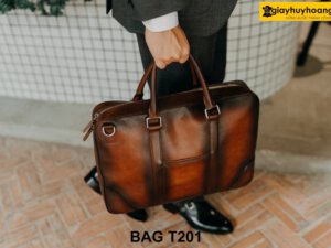 Túi xách nam doanh nhân da bò cao cấp T121 006
