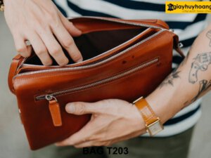 Ví cầm tay nam da bò nhỏ gọn tiện lợi cao cấp T203 005