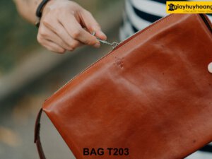 Ví cầm tay nam da bò nhỏ gọn tiện lợi cao cấp T203 004