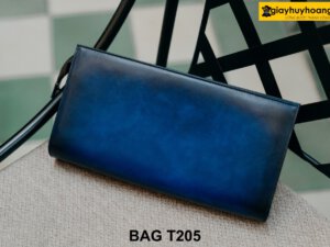 Túi ví Clutch da nam nhuộm màu Patina T205 005