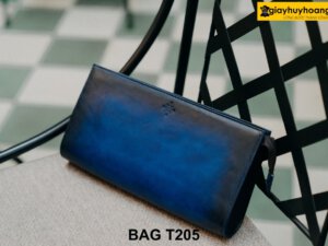Túi ví Clutch da nam nhuộm màu Patina T205 002