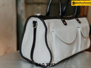Túi xách da nam du lịch màu trắng T207 003