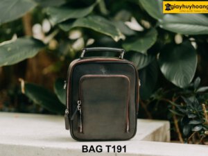 Túi đeo chéo da bê con thảo mộc Full Grain T191 005