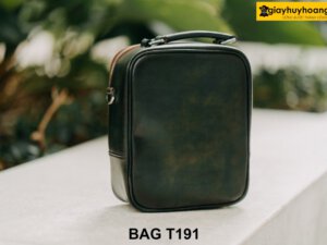 Túi đeo chéo da bê con thảo mộc Full Grain T191 004