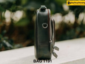 Túi đeo chéo da bê con thảo mộc Full Grain T191 003