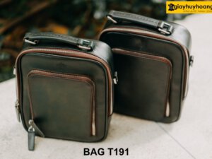 Túi đeo chéo da bê con thảo mộc Full Grain T191 002