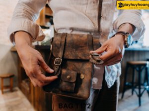 Túi đeo chéo da bò thời trang nam T172 005
