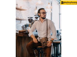 Túi đeo chéo da bò thời trang nam T172 002