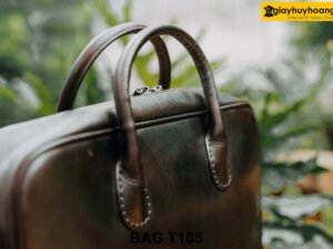 Túi xách tay bằng da bò thuộc da thảo mộc cao cấp T185 008
