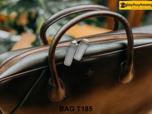 Túi xách tay bằng da bò thuộc da thảo mộc cao cấp T185 004