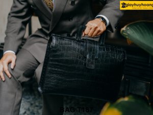 Túi xách da bò dập vân phong cách công sở T187 007