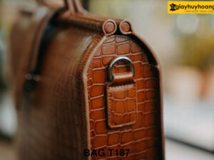 Túi xách da bò dập vân phong cách công sở T187 006