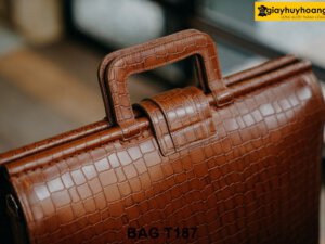 Túi xách da bò dập vân phong cách công sở T187 005
