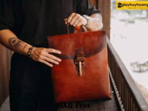Balo da bò nam thuộc da thảo mộc cao cấp T194 006