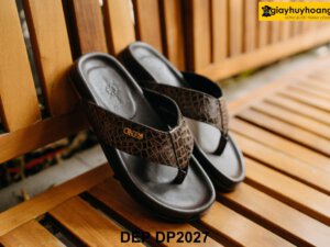 Dép xỏ ngón nam da bò chính hãng DP2027 005