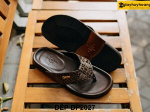 Dép xỏ ngón nam da bò chính hãng DP2027 004