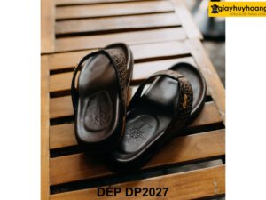 Dép xỏ ngón nam da bò chính hãng DP2027 003