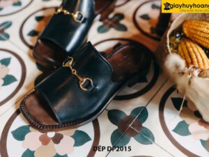 Dép da nam có khóa trang trí DP2015 004