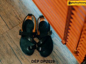 Dép xỏ ngón quai hậu nam da bò DP2029 001