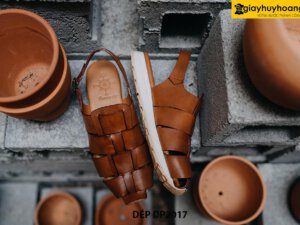 Dép da nam quai hậu thời trang công sở DP2017 002