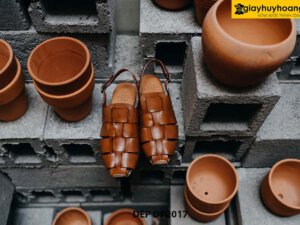 Dép da nam quai hậu thời trang công sở DP2017 001