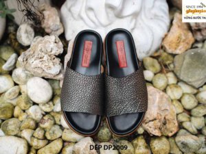 Dép da cá đuối nam thủ công hàng hiệu DP2009 004